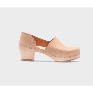 Tan Leather Women's Mules